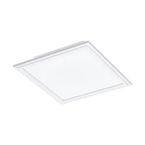 Wall / Ceiling Light White Aluminium 300mm Square Panel 16W Built in LED 4000K