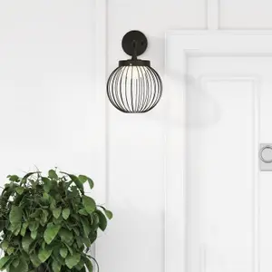 Lighting Collection Sutton Cage - Led Outdoor Wall Light