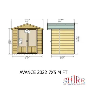 7 x 5 Ft. Shiplap Summer House No