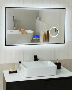 LED Bathroom Mirror ONLAY Silver