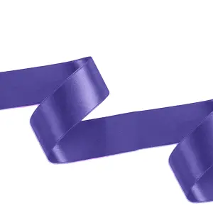 Purple Double Sided Satin Ribbon Polyester Ribbon Roll, 25mm x 10 metres