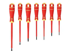 Bahco B220.007 BAHCOFIT Insulated Screwdriver Set, 7 Piece BAH220007