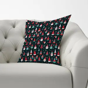 Hand Drawn Cheerful Santa Hats Cushions 33cm x 48cm