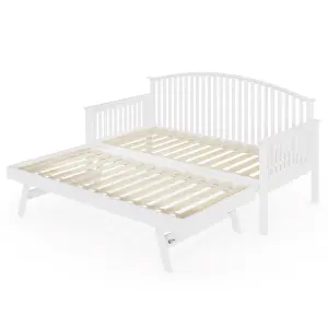 GFW Madrid Wooden Day Bed & Trundle Set  White