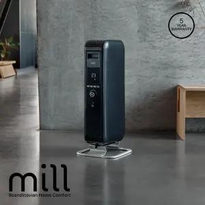 Mill Gentle Air Oil Filled Radiator 1000W Black