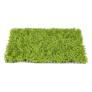 Artificial Grass Plant Wall Panel, Artificial Leaves Hedge Greenery Wall Panel H 4 cm