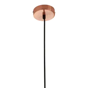 Interiors by Premier Brinn Copper Finish Pendant Light