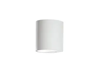 Luminosa SHINE Plaster Wall Light White 11x11.5x10.5cm