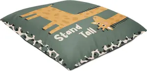 rucomfy Printed Indoor Safari Giraffe Floor Cushion Beanbag