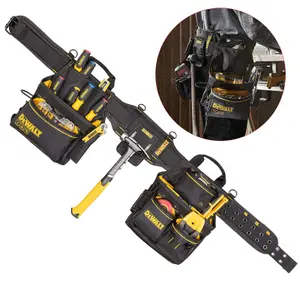 Dewalt DWST40603-1 Heavy Duty Tool Rig Toolbelt Drill Pouch + Brace Suspenders