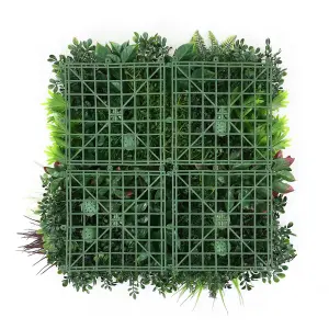 True Products Premium Artificial Green Plant Living Wall Panel 50cm x 50cm - Carnival C