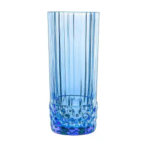 Bormioli Rocco - America '20s Highball Glasses - 400ml - Sapphire Blue - Pack of 6