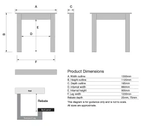 Focal Point Nebraska Pine effect Medium-density fibreboard (MDF) Fire surround