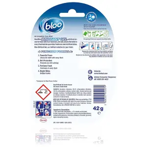 Bloo Brilliant Gel All in 1 Toilet Rim Block Cleaner Arctic Ocean 42g - Pack of 12