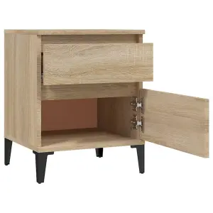 Berkfield Bedside Cabinets 2 pcs Sonoma Oak 40x35x50 cm