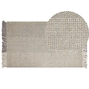 Wool Area Rug 80 x 150 cm Grey TEKELER