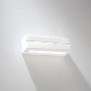 Vega Ceramic White 1 Light Classic Wall Light