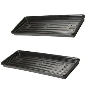 1x Strong Black Flower Plant Trays Easy To Handle Multi Use Ideal For Gardens & Greenhouses