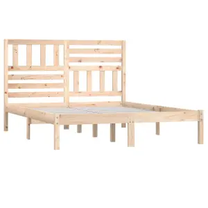 Berkfield Bed Frame Solid Wood Pine 160x200 cm