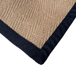 Natural Herringbone Medium Rug, (L)170cm x (W)120cm