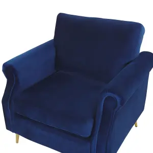 Armchair VIETAS Velvet Navy Blue