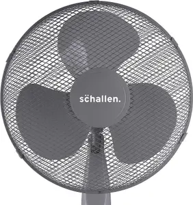 Schallen 16" Electric Oscillating Floor Standing Tall Pedestal Air Cooling Fan in GREY