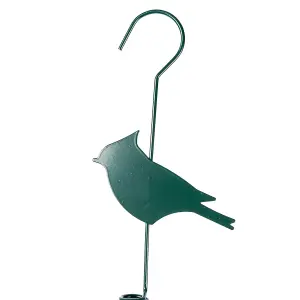 Homescapes Metal Spring Bird Feeder with Bird Decoration, Chaffinch