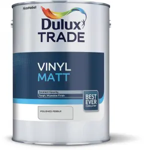 Dulux Trade Polished pebble Vinyl matt Emulsion paint, 5L