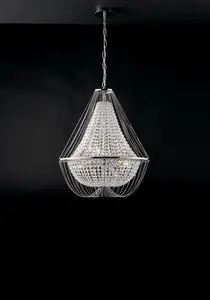 Luminosa Vienna Crystal K9 Chandelier, 60Cm Diameter, Chrome, E14