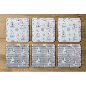 Square 6 Piece Coaster Set (Set of 6)