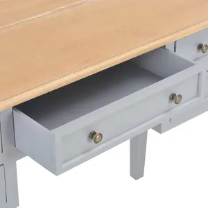 Berkfield Writing Desk Grey 109.5x45x77.5 cm Wood