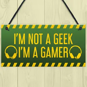 Funny Gaming Sign For Son Dad Brother Gaming Room Bedroom Decor Gamer Gift