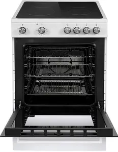 Electriq 60cm Single Cooker With Ceramic Hob - White