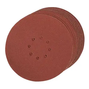 Silverline (272756) Hook & Loop Discs Punched 225mm 80 Grit Pack of 10