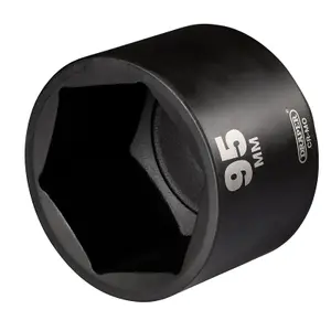 Draper Draper HI-TORQ Deep Impact Socket, 1" Sq. Dr., 95mm 08528