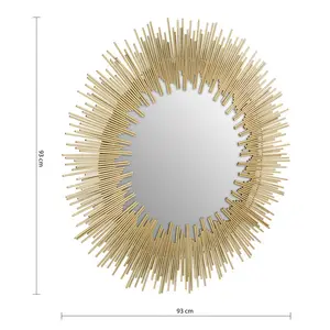 Murphys Sunburst Metal Wall Mirror