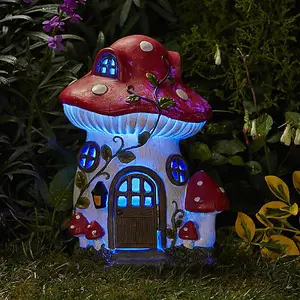 Solar Mushroom LED Fairy Garden Ornament