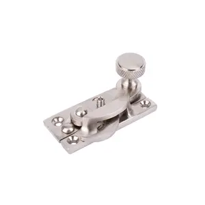 Sash Heritage Claw Fastener with Knurled Knob (Locking) - Satin Nickel