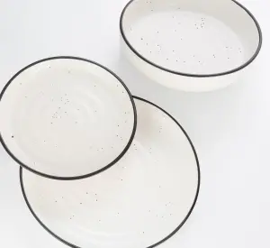 12 Piece Round Speckle  Dinner Set