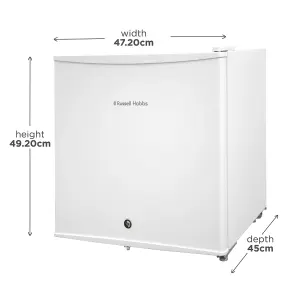 Russell Hobbs RHTTLF1-LCK Lockable Table Top Fridge in White