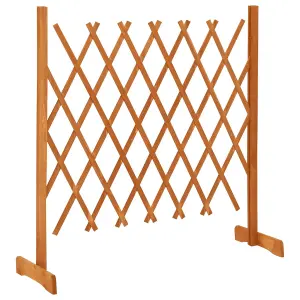 Berkfield Garden Trellis Fence Orange 120x90 cm Solid Firwood