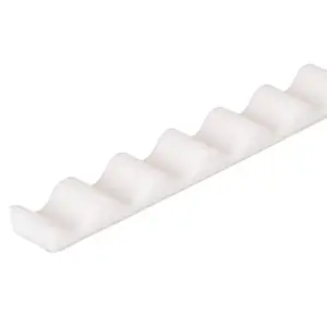 Pack of 4 - White Eaves Fillers for Sunruf Mini Profile Corrugated PVC Roofing Sheets