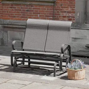 Suntime Havana Charcoal Twin Glider Chair