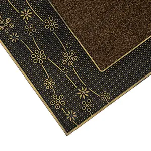  W45 x L75 cm Non-Slip Outdoor Door Mat Gold