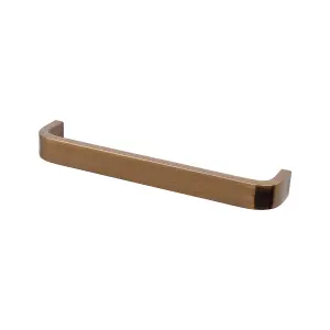 DecorAndDecor - SABLE Antique Copper D-Shape Flat Kitchen Door Cabinet Cupboard Pull Handles - 128mm - Pair