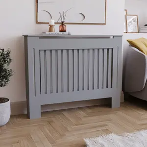 Vida Designs Chelsea Medium Grey Radiator Cover