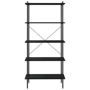 Berkfield 5-Tier Shelving Unit Black 80x40x163 cm