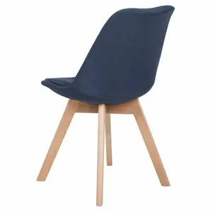 Otselic Upholstered Dining Chair (Set of 2) Dark Blue