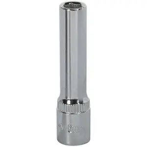 Premium 6mm Deep Drive Socket - 1/4" Chrome Vanadium Steel Tool