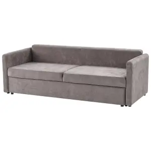 Sofa Bed BLEIK Taupe with Storage